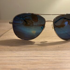 J+S Stylish Silver Aviator Sunglasses